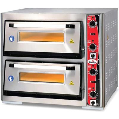 Atalay  APF-62-2 Çift Katlı Elektrikli Pizza Fırını, 8 Pizza Kapasiteli