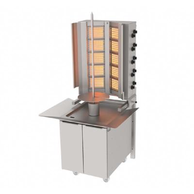 Atalay ADG-10D Alttan Motorlu Duvara Monteli Döner Makinesi, 5x2 Radyanlı, Doğalgazlı
