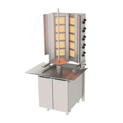 Atalay ADG-10DS Duvara Monteli Hareketli Alt Arabalı Döner Sabit Makinesi, 5X2 Radyanlı, Doğalgazlı