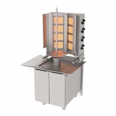Atalay ADG-8D Alttan Motorlu Duvara Monteli Alt Arabalı Döner Makinesi, 4x2 Radyanlı, Doğalgazlı