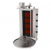 Atalay ADGC-4U Üstten Motorlu Camlı Döner Makinesi, 4 Radyanlı, Doğalgazlı