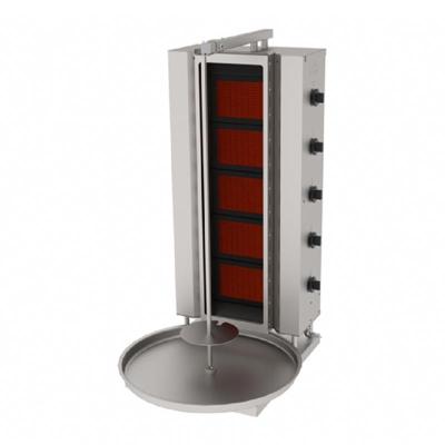 ATALAY ADGC-5A Camlı Sabit Döner Makinesi, 5 Radyanlı, Doğalgazlı