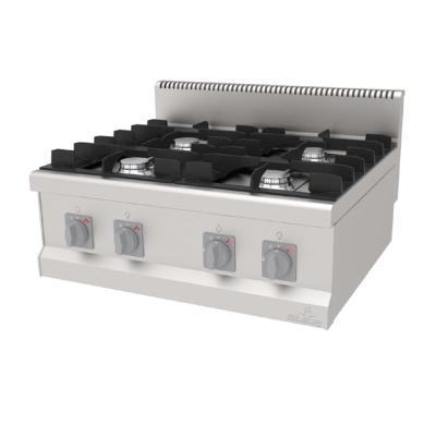 ATALAY AGO-870, 700 Seri Set Üstü 4 Gözlü Ocak, 80x70x30 cm, Doğalgazlı