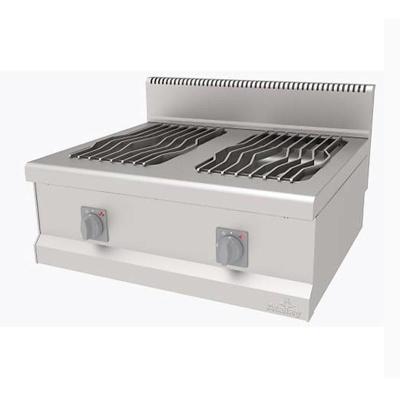 ATALAY AGO-870-Y, 700 Seri Set Üstü 2 Brülörlü Yanyana Ocak, Doğalgazlı