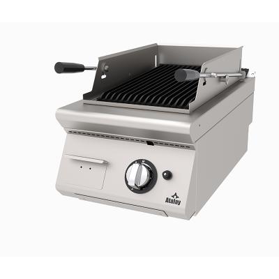 Atalay ALI-473 730 Seri Set Üstü Lavataşlı Izgara, 40x73 cm, LPG'li