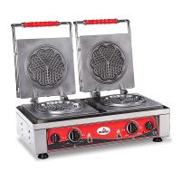 Atalay AWMC 2402 Çiftli Çiçek Waffle Krep Makinesi, Elektirkli
