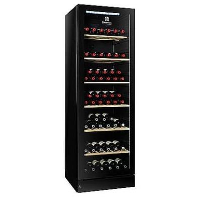 Electrolux Professional 720010 Cam Kapılı Şarap Dolabı, 170 Şişe, Siyah