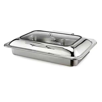 EPINOX Chafing Dish Dörtgen Hidrolik Kapak 9 L 1/1 Gömme (CDH-9G)
