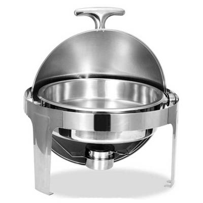 EPINOX Chafing Dish Roll Top Yuvarlak 6 L (CDC-6)