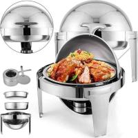 Epinox Chafing Dish Roll Top Yuvarlak 6 L (CDC-6)