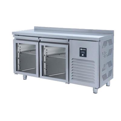 ICEINOX CTS 330 CR UG Tezgah Tip GN Buzdolabı, 2 Cam Kapılı