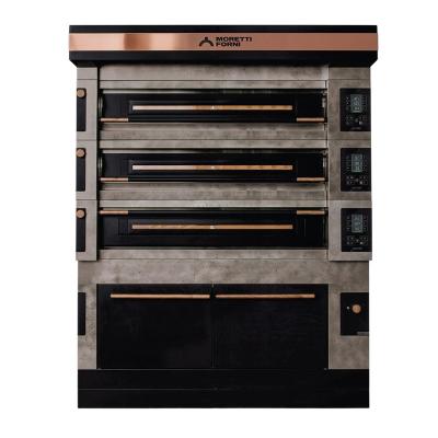Moretti Forni S120EI-161600-P Icon Seri 2x16 cm Taş Tabanlı Modüler Çok Amaçlı Katlı Fırın, 124x73 cm, Elektrikli
