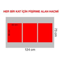 Moretti Forni S120ES-161600-P Steel Seri 2x16 cm Taş Tabanlı Modüler Çok Amaçlı Katlı Fırın, 124x73 cm, Elektrikli