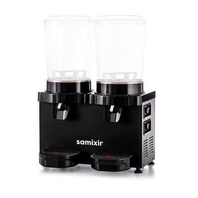 Samixir MM20.AB Panaromik Twin Soğuk İçecek Dispenseri, 10 L+10 L, Siyah