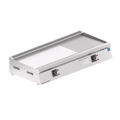 Seamac EPD120 Özel Seri Yarı Oluklu Sac Izgara, 120 cm, Elektrikli