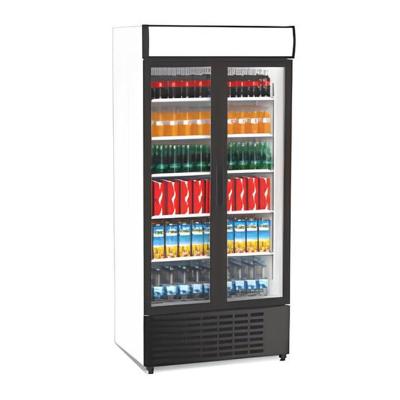 SENOX  SDS-1010 DF / YF Kanopili Market Teşhir Dolabı, 2 Çarpma Kapılı, Beyaz