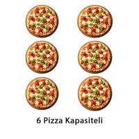 SGS PO 9262 E 30 cm x 6 Pizza Kapasiteli Tek Katlı Pizza Fırını, Elektrikli