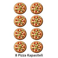 SGS PZ 7575 DE 34 cm x 4+4 Pizza Kapasiteli Çift Katlı Pizza Fırını, Elektrikli
