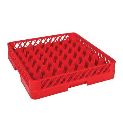 Tribeca BB-49, Bardak Basketi, 49 Bölmeli, 500x500x100 mm, Kırmızı 