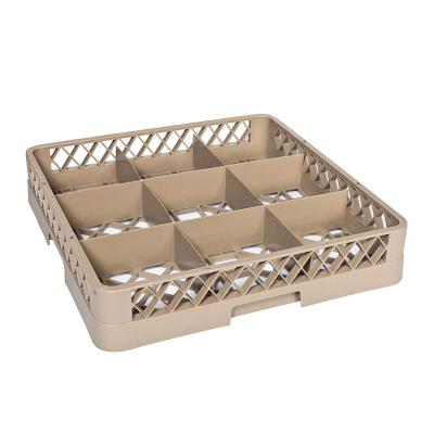 Tribeca BB-9, Bardak Basketi, 9 Bölmeli, 500x500x100 mm, Bej 