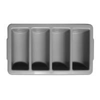 Tribeca KVR-4, Çatal & Kaşıklık, 4 Gözlü, 540x325x100 mm, Gri 