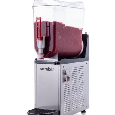 Samixir SLUSH12 Mono Ice Slush Granita ve Soğuk Meyve Suyu Dispenseri, 12 L, Inox